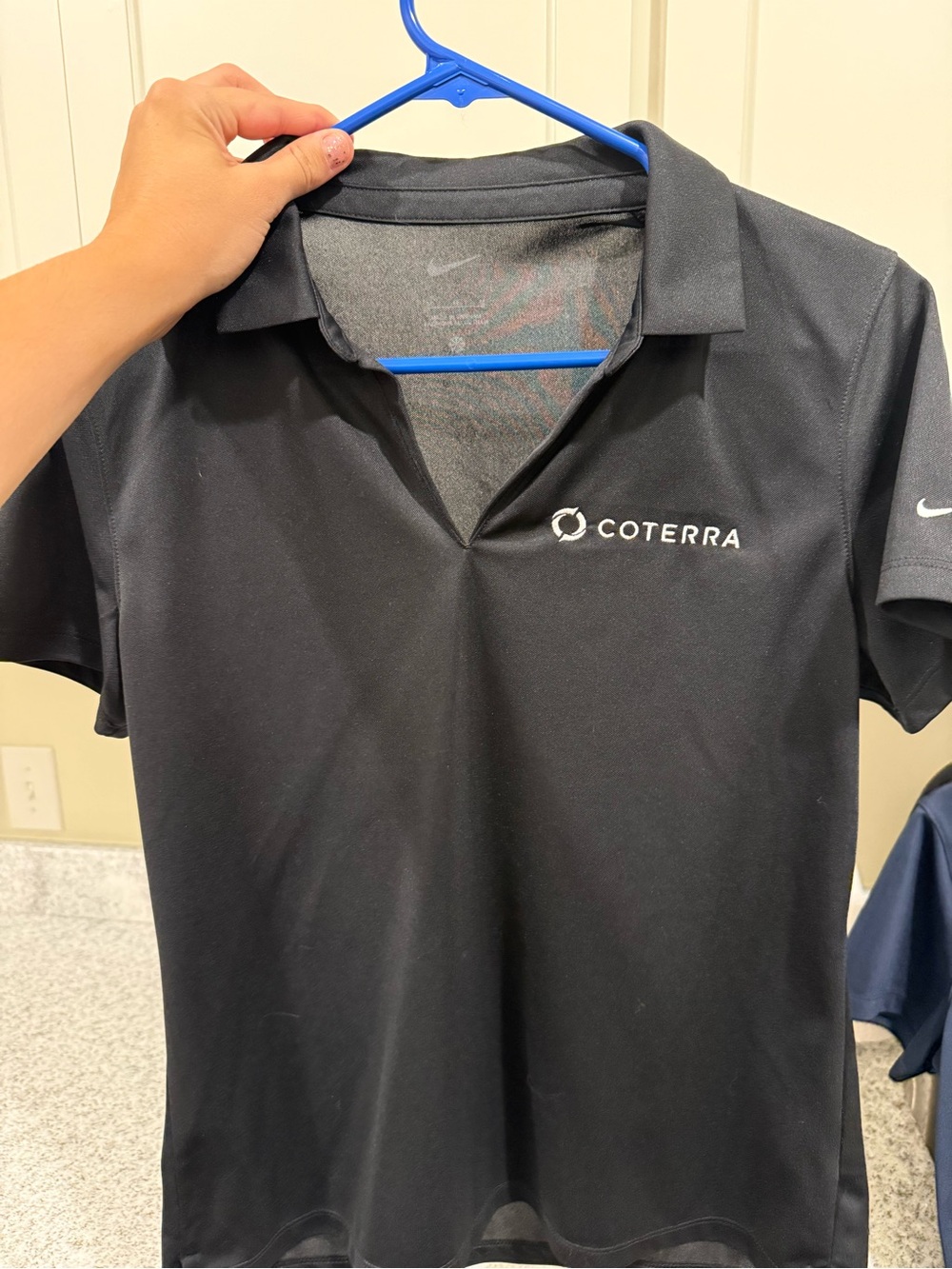 Coterra Black Nike-Logo Polo Shirt